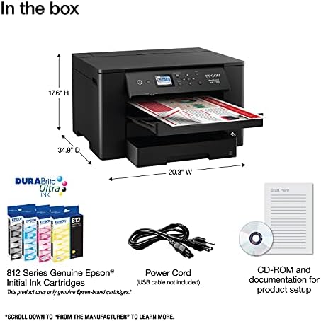 Epson Workforce Pro WF-7310 Wireless All-in-One Wide-Format Inkjet Printer - Image 5