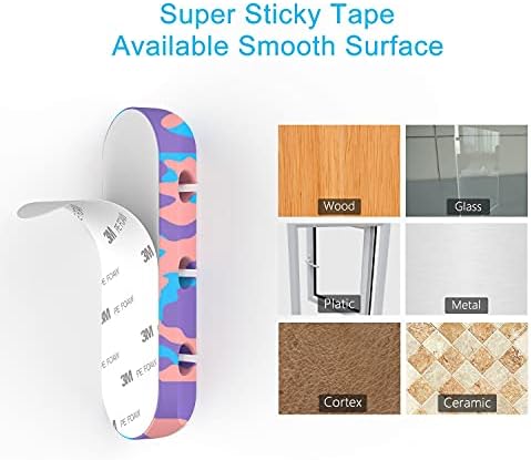 INCHOR Cable Organizer, Cord Organizer Cable Management, Cable Clips USB Cable Holder Wire Organizer Cord Clips,(5, 3 Slots Colourful) - Image 4