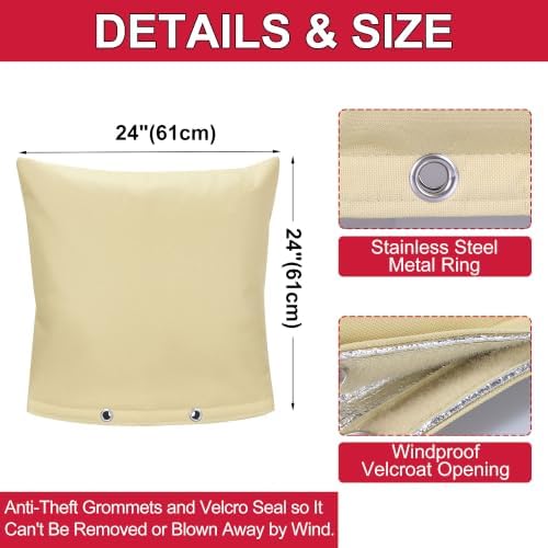 Backflow Preventer Insulation Cover, 24" W x 24" H - Image 2