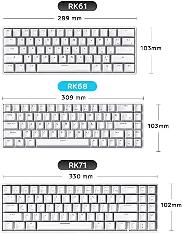 RK ROYAL KLUDGE RK68 Wireless Hot Swappable 65% Mechanical Keyboard Gaming - Image 6