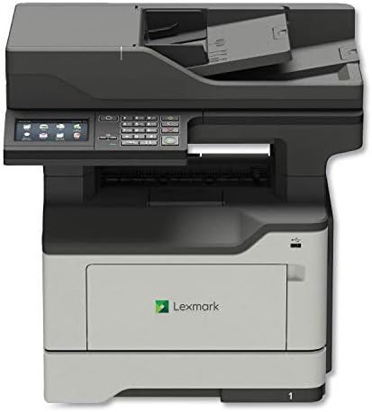 Lexmark MX521de Monochrome All-in One Laser Printer, Scan, Copy, Network Ready, Duplex Printing and Professional Features, Print Speed 46 ppm, Grey, 4.3 inch Touchscreen (36S0800) by Unknown