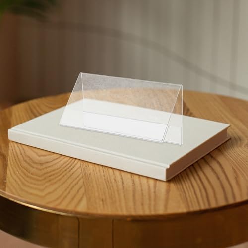 VOSAREA V Shaped Table Tents 10pcs PET Double Sided Name Holders - Image 4