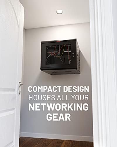 ECHOGEAR 9U Network Rack w/Enclosed Design, Easy Install, 600mm Depth - Image 2