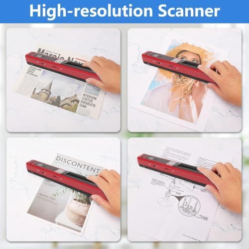 Fafeicy Handheld Image Scanner, 900DPI Portable Document Scanner for Photos - Image 3
