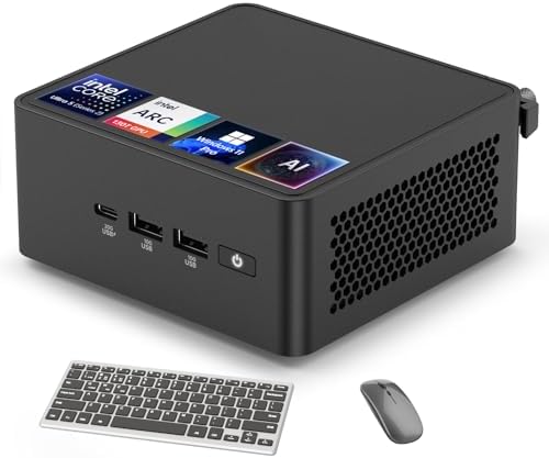 ASUS NUC 15 Pro Mini Computers, Intel Series 2 Ultra 5 225H (14C/14T, Up to 4.9GHz), Small PC 16GB DDR5 RAM, 512GB PCIe SSD, Win 11 Pro, Intel Arc 130T GPU, Thunderbolt 4, WiFi 7, 8K HDR, VESA Mount by Unknown