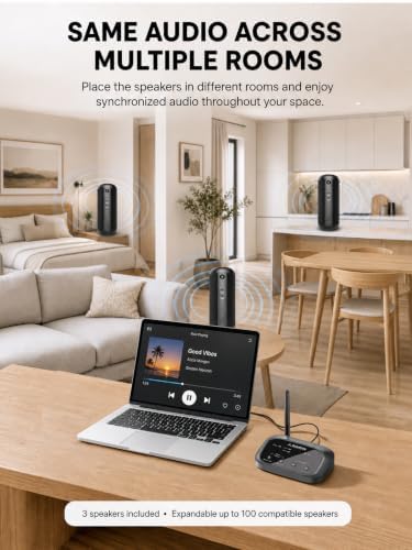 Avantree Harmony 2 - Multi-Room Wireless Speaker System for Home & Office - Image 2
