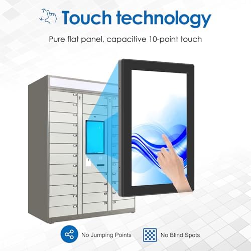 High Brightness 15.6 Inch Industrial Outdoor Open Frame Touch Screen Monitor Wall Mount Embedded Touch Monitor - VGA+HDMI+DVI Port - 16:9 - Image 6