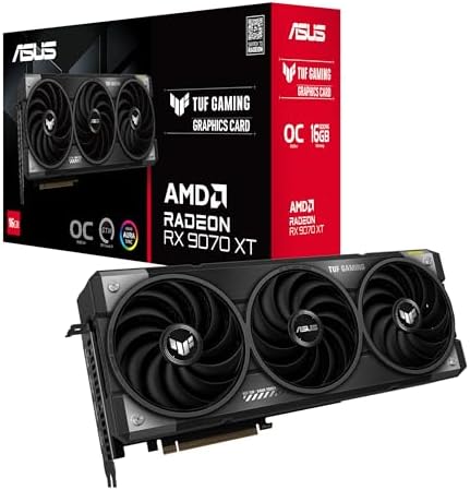 ASUS TUF Gaming Radeon RX 9070 XT 16GB GDDR6 OC Edition Graphics Card by Unknown