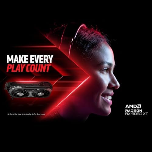GIGABYTE Radeon RX 9060 XT Gaming OC 8G Graphics Card, PCIe 5.0, 8GB GDDR6, GV-R9060XTGAMING OC-8GD Video Card - Image 4