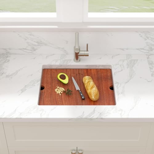 Sarlai 21 Undermount Kitchen Sink - 21"x18" Undermount Bar Sink with Faucet Ledge Workstation Under Mount Outdoor Single Bowl 16 Gauge Stainless Steel RV Bar Prep Sinks Small Kitchen Basin - Image 2