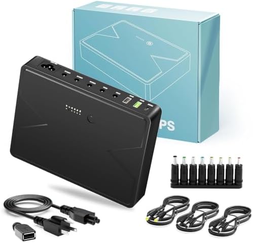 Wbacon 14 PCS Mini UPS 20000mAh Battery Backup & Surge Protector by Wbacon