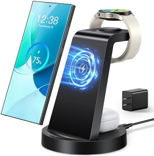 Wireless Charger for Samsung: 3 in 1 Wireless Charging Station by HUANCTOMA