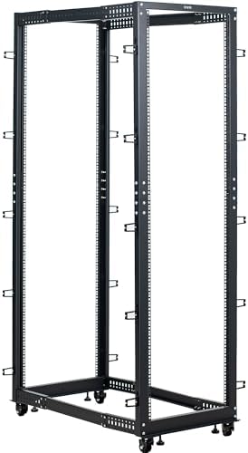 VIVO Black 42U Freestanding Server Rack Cart, CART-SR42U by VIVO