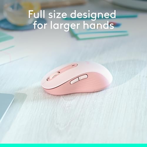 Logitech Signature M650 L Full Size Wireless Mouse Large Sized - Black - Image 3