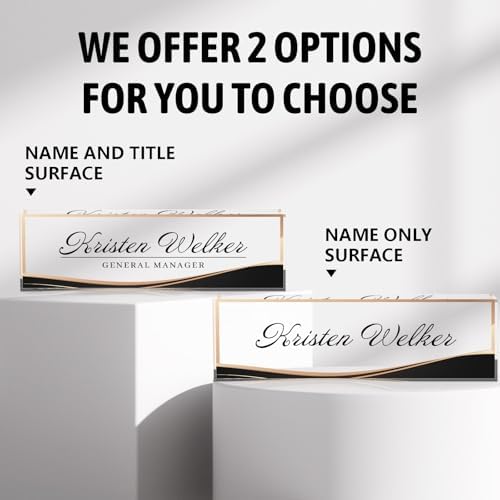 Acrylic Personalized Name Plate - Desk Decor for Women & Men, Office Gifts for Boss, Manager, Teacher, Nurse - Image 4