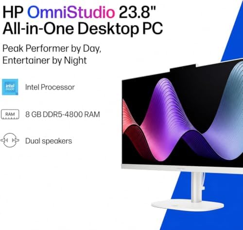 HP 24“ OmniStudio All-in-One Desktop Computer, 16GB DDR5 RAM, 128GB UFS - Image 2