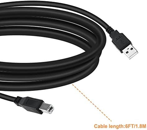 6ft USB 2.0 PC Data Cable Cord Replacement for Avision AV1860 AV1880 AV5400 AV175+ AV188 AD240 AV320E2+ AV1760 AV5200 Desktop Document Receipt Sheetfed Scanner - Image 5