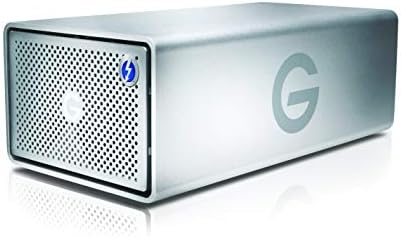 G-Technology 28TB G-RAID with Thunderbolt 3, USB-C (USB 3.1 Gen 2), and HDMI, Removable Dual Drive Storage System, Silver - 0G10414-1 by G-Technology