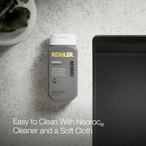 KOHLER Billings™ 32-1/2" Undermount Kitchen Sink, Single-Bowl Sink, Neoroc, K-33710-CM7, Matte Graphite - Image 5