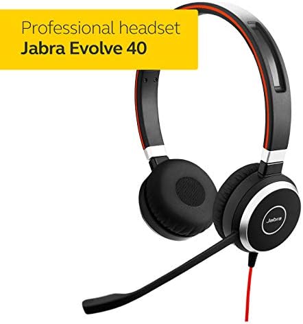 Jabra Evolve 40 Professional Wired Headset, Stereo, UC-Optimized – Telephone Headset for Greater Productivity, Superior Sound for Calls and Music, 3.5mm Jack/USB Connection, All-Day Comfort Design - Image 3