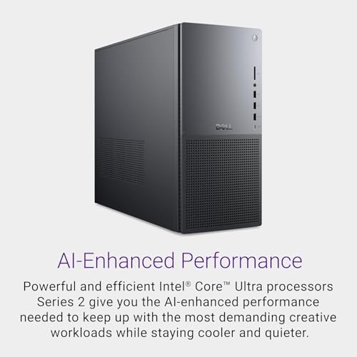 Dell Tower Plus EBT2250 Desktop Computer - Series 2 Intel Core Ultra 9 285K 24-Core CPU up to 5.7 GHz, 64GB DDR5 RAM, 2TB NVMe SSD, NVIDIA GeForce RTX 5070 12GB GDDR7, Windows 11 Pro, Graphite - Image 2
