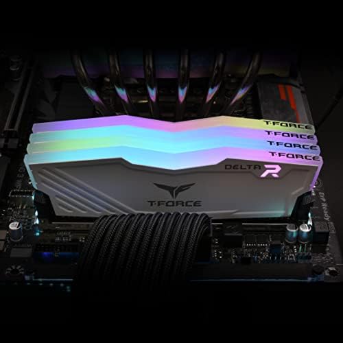 TEAMGROUP T-Force Delta RGB DDR4 16GB (2x8GB) 4000MHz (PC4 32000) CL18 Desktop Gaming Memory Module Ram White - TF4D416G4000HC18JDC01 - Image 3