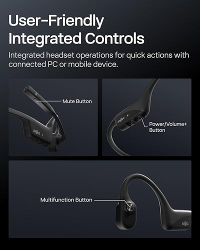 SHOKZ OpenComm2 UC Open-Ear Headset, USB-A Dongle, Noise-Canceling Mic - Image 7
