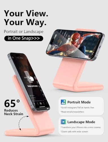 for Magsafe Charger - Magnetic Wireless Charger for iPhone 12-17, Pink - Image 2