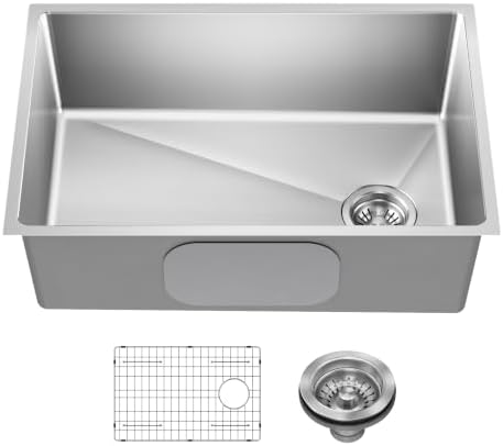 KRAUS Fairlane 27 in Undermount Single Bowl Stainless Steel Kitchen Sink by Unknown