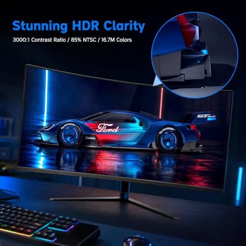 Gawfolk 45 Inch Curved Ultrawide Gaming Monitor 185Hz DQHD 5120x1440 - Image 5