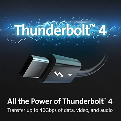 Kensington SD5760T Thunderbolt 4 Dual 4K Docking Station, 100W PD, 2 x HDMI, SD/Micro SD 4.0 Card Slots, 60Hz, for Windows Laptops and MacBook Pro (K34110NA), Black - Image 3