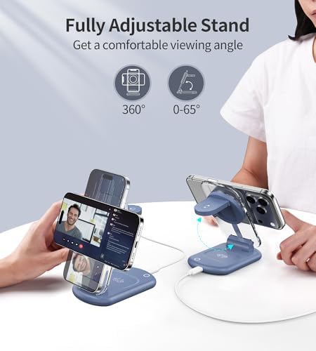 Mukiya 3 in 1 Magnetic Wireless Charging Station for Apple Devices - Image 7
