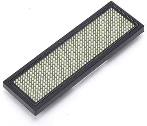 LED Name Badge Scrolling Message Tag, Blue, Dot (White) - Image 2