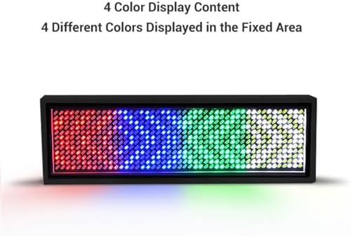 Color LED Nameplates, LED Displays, Scrolling Information Displays, 12x48 Pixels, App Controlled, Programmable Nameplates, Reusable, Price, Suitable for Restaurants - Image 6