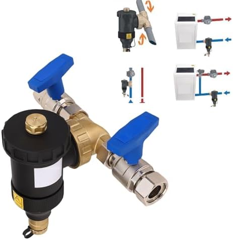 LiebeWH Magnetic Boiler Filter Brass Wall Hung Boiler Filter 3/4 Inch Connector 5m Filtering Accuracy with Magnetic Splitter - Image 7