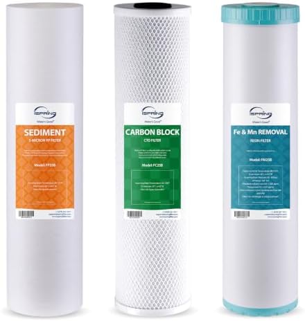 iSpring F3WGB32BM 3-Stage Whole House Water Filter Replacement Pack by iSpring