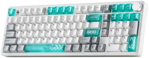 YUNZII AL98 PRO Aluminum Wireless Mechanical Keyboard(White,Cocoa Cream V2) by YUNZIIMECHANICALKEYBOARD