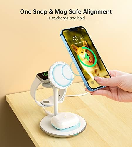 3 in 1 Magnetic Wireless Charging Station for Apple Devices,15W for Magsafe - Image 2