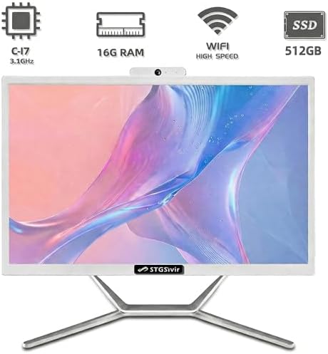 STGSivir All in One Computer PC,21.5" FHD Display,Core i7,16G RAM,512G SSD - Image 2