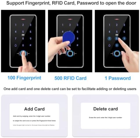 LIBO Fingerprint Access Control Kit with Electric Bolt Lock - Image 4