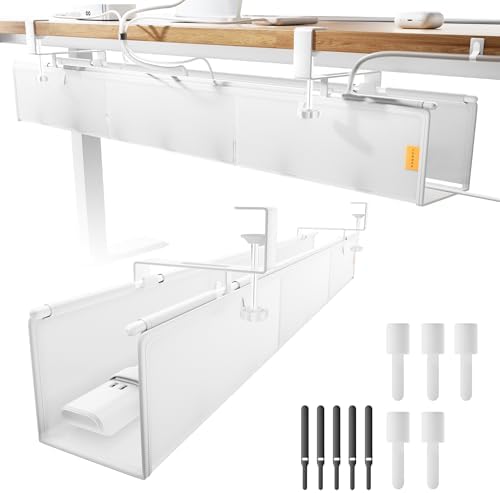 Under Desk Cable Management Tray, Mesh Fabric - Excellent Heat Dissipation by NODOCA