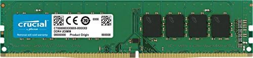 Crucial 8GB Single DDR4 2400 MT/s (PC4-19200) DR x8 DIMM 288-Pin Memory - CT8G4DFD824A by Micron