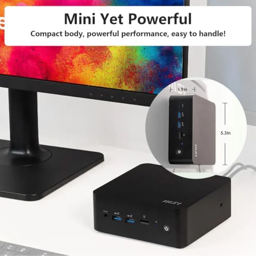 msi Cubi NUC Business MFF Desktop, Intel Core i7-1365U, 16GB DDR5+512GB SSD - Image 6