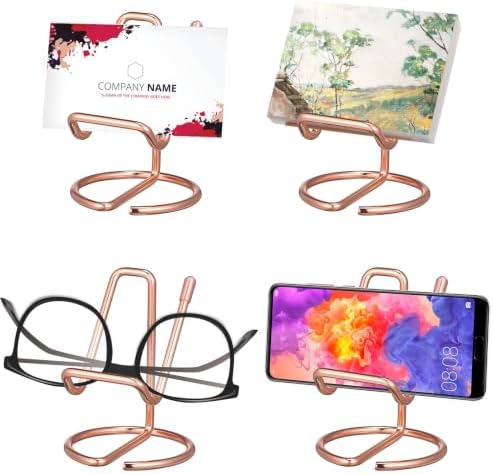 YARNOW 2pcs Metal Phone Stand and Desk Name Plate Holder - Image 3