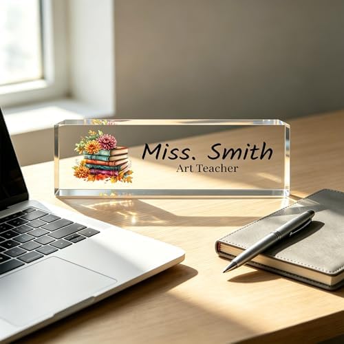 Custom Name Plate for Desk, Desk Name Plate Personalized, Acrylic Desktop Ornament, Stylish Office Decor, Appreciation Present for Boss, Social Worker, Teacher, Nurse, Employee - Image 5
