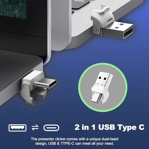QUI Presentation Clicker with Volume Control, Wireless Presenter Remote - Image 3