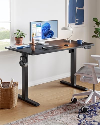 HUANUO 48x23 Inch Electric Standing Desk, Adjustable, Black - Image 2