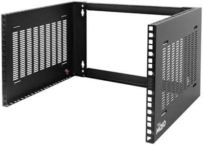 Tecmojo 6U Wall Mount Rack,6U Rack 14 inch Depth,19" Network Rack for Shallow Server and IT Equipment, Network Switches,Patch Panel Bracket,110lbs(50kg) Weight Capacity,Black by Tecmojo