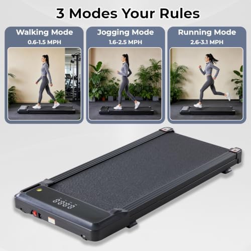 3-in-1 Walking Pad Under Desk Treadmill for Home Office Portable - Image 2