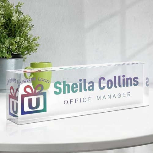 Custom Name Plate for Desk, Employee Appreciation Gifts, Office Decor by Spricoz